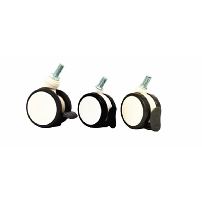 Installation height of casters